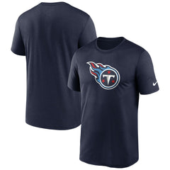 Tennessee Titans Primetime Legend Logo Performance T-Shirt Navy