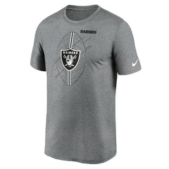 Las Vegas Raiders Legend Icon Performance T-Shirt Heather Charcoal
