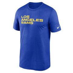 Los Angeles Rams Legend Wordmark Performance T-Shirt Royal