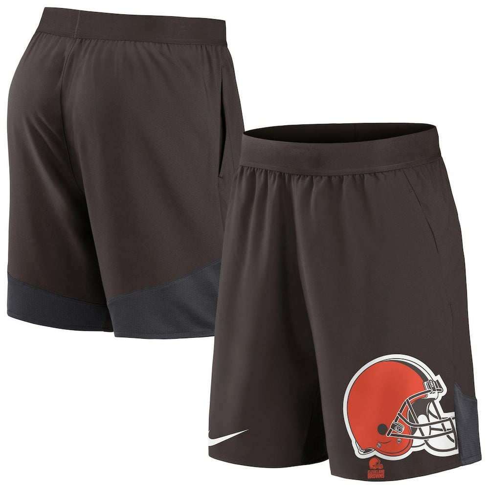 Cleveland Browns Stretch Performance Shorts Brown