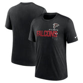Atlanta Falcons Team Tri-Blend T-Shirt Heather Black