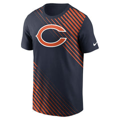 Chicago Bears Yard Line Fashion Asbury T-Shirt Navy