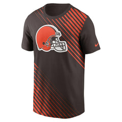 Cleveland Browns Yard Line Fashion Asbury T-Shirt Brown