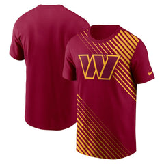 Washington Commanders Yard Line Fashion Asbury T-Shirt Burgundy