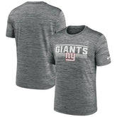 New York Giants Yardline Velocity Performance T-Shirt Gray