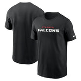 Atlanta Falcons Team Wordmark Essential T-Shirt Black