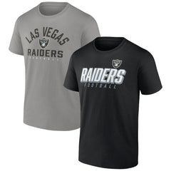 Las Vegas Raiders Player Pack T-Shirt Combo Set Black/Silver