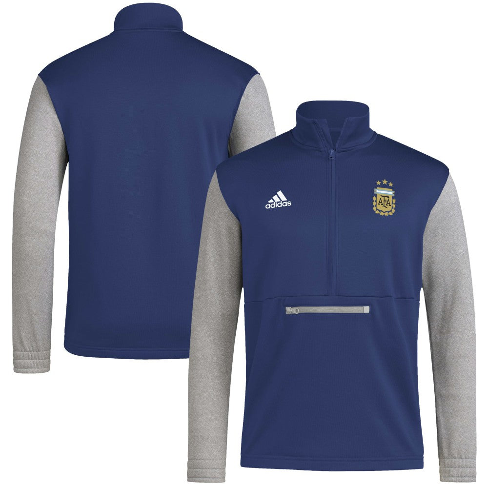 Argentina National Team Crest Long Sleeve Half-Zip Top Navy sale