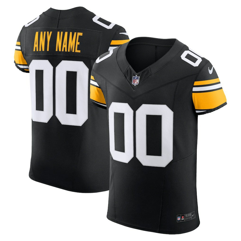 NFL Pittsburgh Steelers Vapor F.U.S.E. Elite Custom Jersey - Black