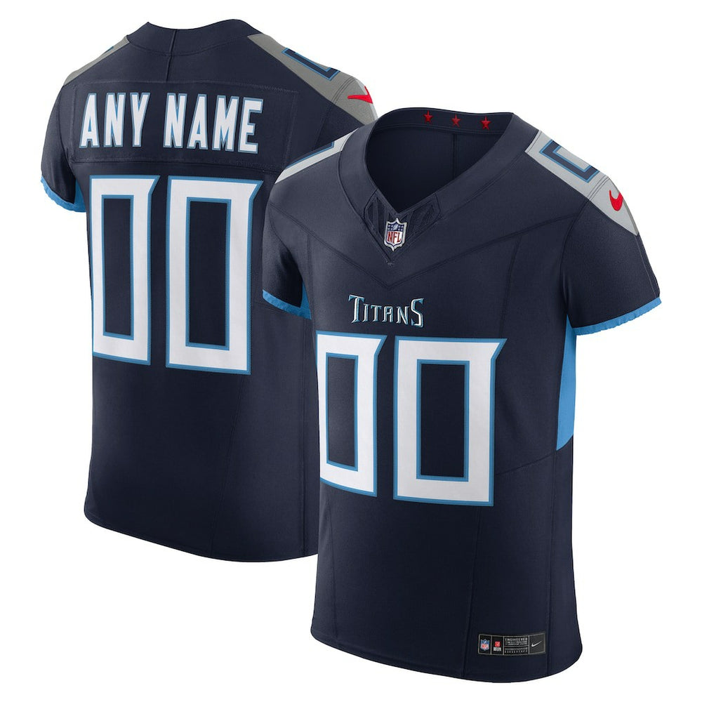 NFL Tennessee Titans Vapor F.U.S.E. Elite Custom Jersey - Navy