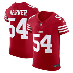 NFL Fred Warner San Francisco 49ers Vapor F.U.S.E. Elite Jersey - Scarlet