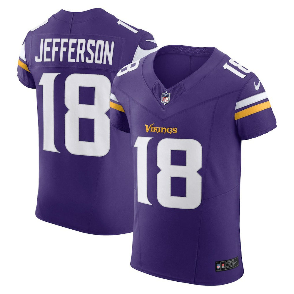 NFL Justin Jefferson Minnesota Vikings Vapor F.U.S.E. Elite Jersey - Purple