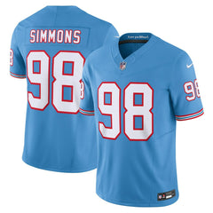 NFL Jeffery Simmons Tennessee Titans Vapor F.U.S.E. Limited Jersey - Light Blue