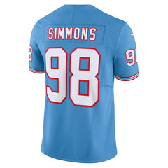 NFL Jeffery Simmons Tennessee Titans Vapor F.U.S.E. Limited Jersey - Light Blue