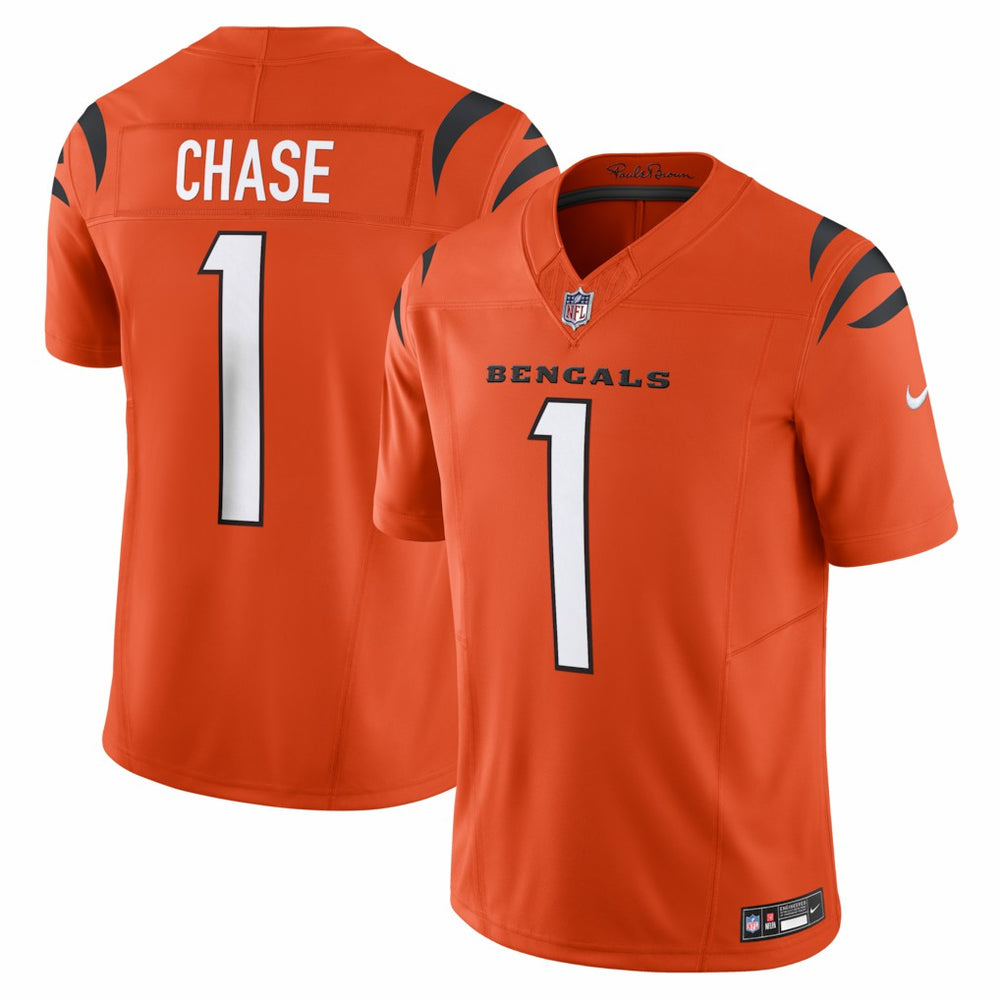 NFL Ja'Marr Chase Cincinnati Bengals Vapor F.U.S.E. Limited Jersey - Orange