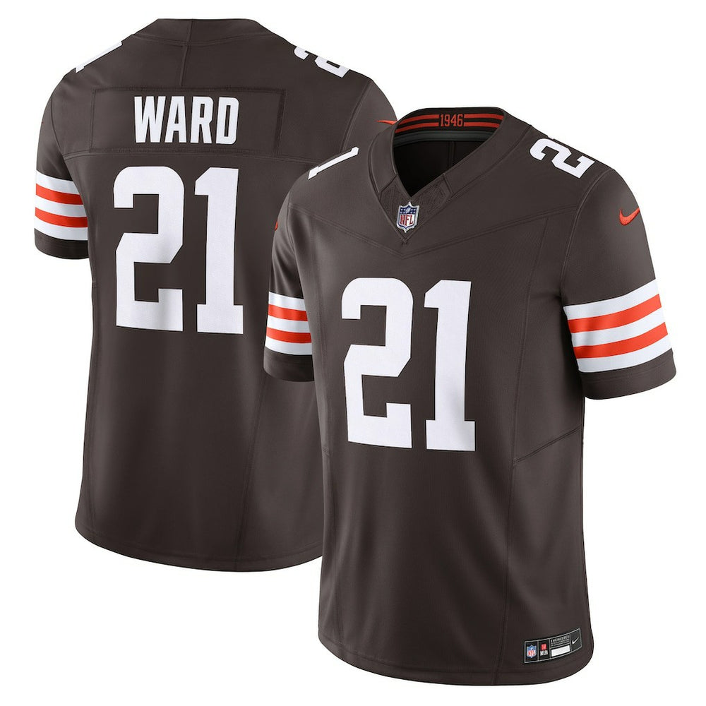 NFL Denzel Ward Cleveland Browns Vapor F.U.S.E. Limited Jersey - Brown