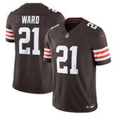 NFL Denzel Ward Cleveland Browns Vapor F.U.S.E. Limited Jersey - Brown