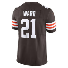NFL Denzel Ward Cleveland Browns Vapor F.U.S.E. Limited Jersey - Brown