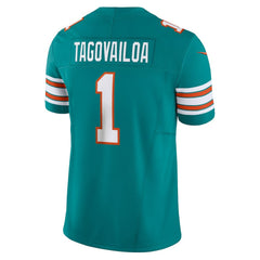 NFL Tua Tagovailoa Miami Dolphins Vapor F.U.S.E. Limited Jersey - Aqua