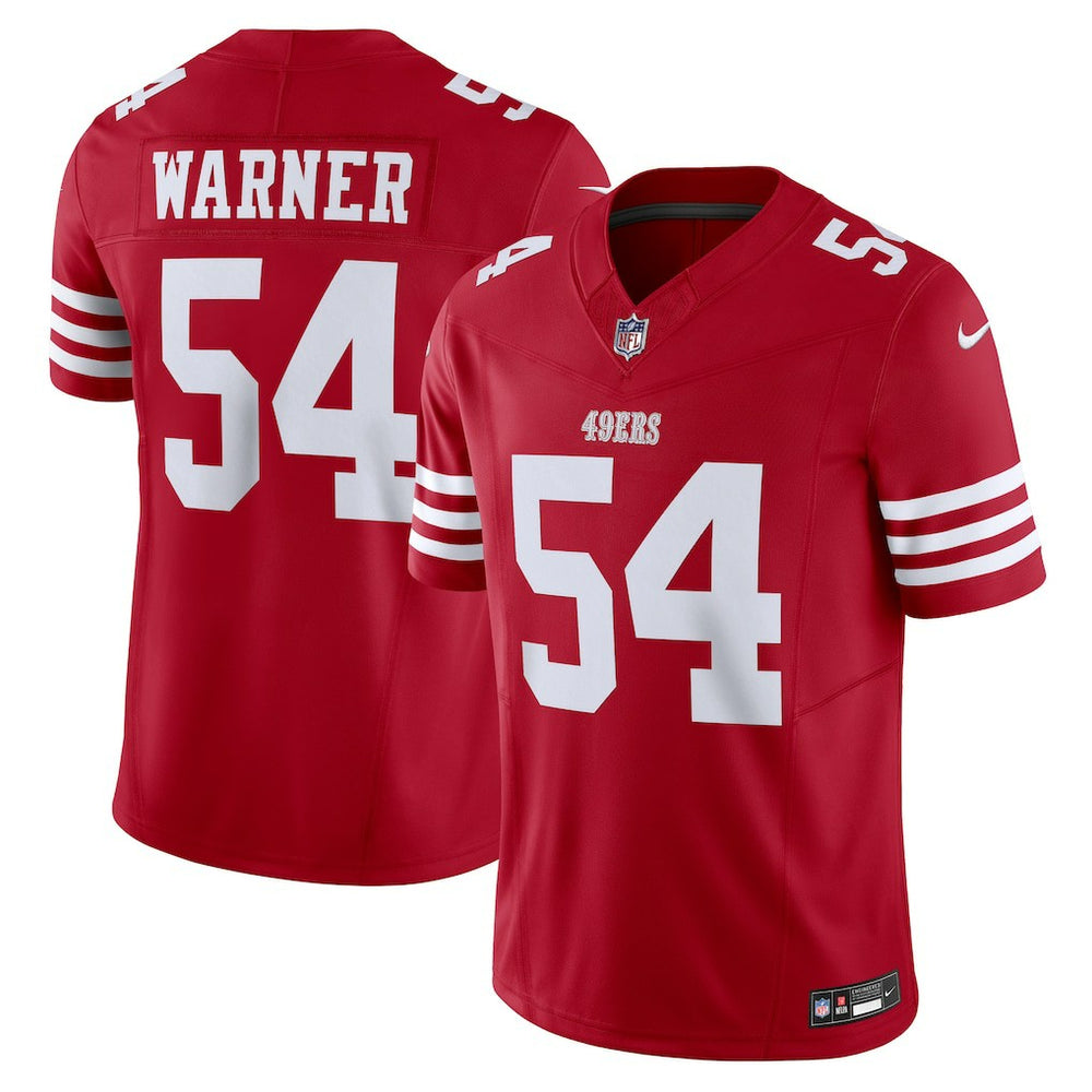 NFL Fred Warner San Francisco 49ers Vapor F.U.S.E. Limited Jersey - Scarlet