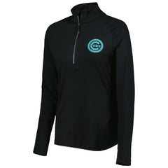 Chicago Cubs Levelwear Women's Energy Quarter-Zip Jacket - Black Jackets