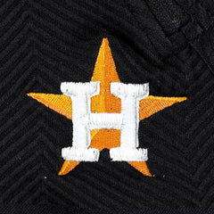 Houston Astros Levelwear Women's Verse Asymmetrical Raglan Tri-Blend Quarter-Zip Jacket - Black Jackets