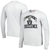 Las Vegas Raiders Homage Hyper Local Tri-Blend Long Sleeve T-Shirt Ash