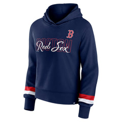 Boston Red Sox Fanatics Women's Over Under Pullover Hoodie - Navy Hoodies