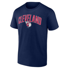 Cleveland Guardians Fanatics Arch T-Shirt & Shorts Combo Set - Navy/Heather Gray Shorts
