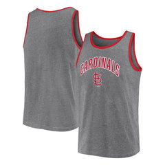 St. Louis Cardinals Fanatics Primary Tank Top - Heather Gray Tanks
