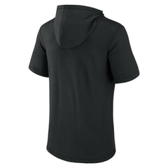 Chicago White Sox Fanatics Short Sleeve Hoodie T-Shirt - Black Hoodies