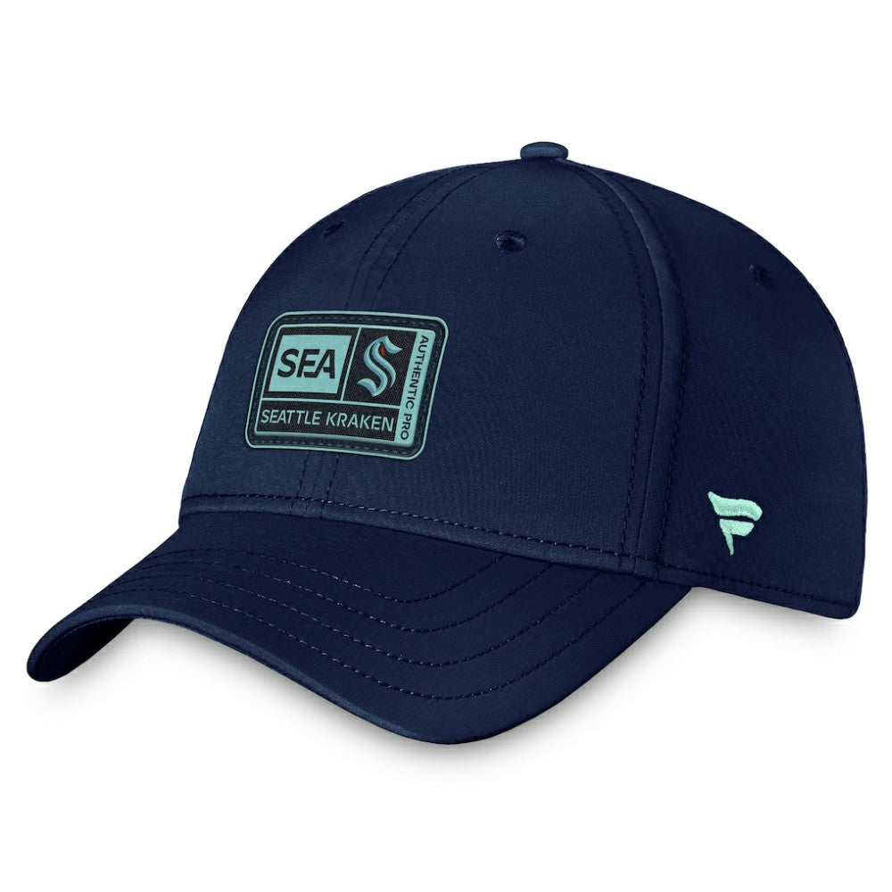 NHL Seattle Kraken Fanatics Authentic Pro Training Camp Flex Hat – Deep Sea Blue