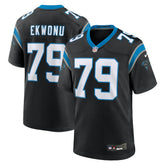 NFL Ikem Ekwonu Carolina Panthers Game Jersey - Black