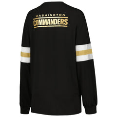Washington Commanders The Wild Collective Women's Long Sleeve T-Shirt Black