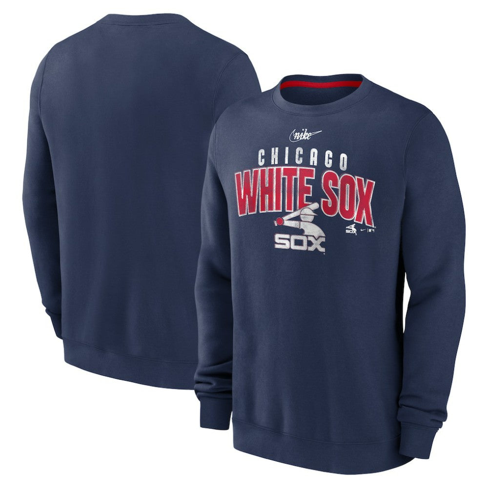 Chicago White Sox Nike Cooperstown Collection Team Shout Out Pullover Sweatshirt - Navy Pullover