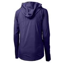 Minnesota Vikings Cutter & Buck Women's Adapt Eco Knit Hybrid Recycled Full-Zip Hoodie Purple