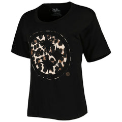 T.J. Watt Pittsburgh Steelers Majestic Threads Women's Leopard Player Name & Number T-Shirt Black