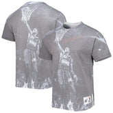 Clyde Drexler Houston Rockets Above The Rim T-Shirt Heather Gray