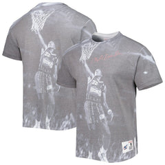Clyde Drexler Houston Rockets Above The Rim T-Shirt Heather Gray