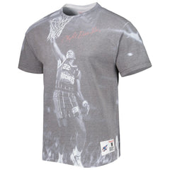 Clyde Drexler Houston Rockets Above The Rim T-Shirt Heather Gray