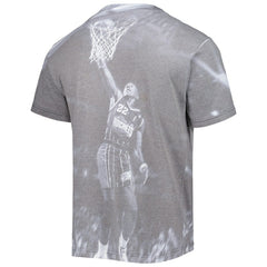 Clyde Drexler Houston Rockets Above The Rim T-Shirt Heather Gray