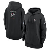 Atlanta Falcons Women's 2023 Sideline Club Fleece Pullover Hoodie Black
