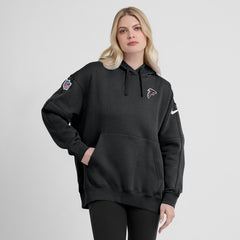 Atlanta Falcons Women's 2023 Sideline Club Fleece Pullover Hoodie Black