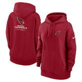 Arizona Cardinals Women's 2023 Sideline Club Fleece Pullover Hoodie Cardinal