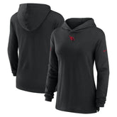 Arizona Cardinals Women's Sideline Performance Long Sleeve Hoodie T-Shirt Black
