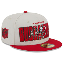 Tampa Bay Buccaneers New Era 2023 NFL Draft On Stage 59FIFTY Fitted Hat Stone/Red