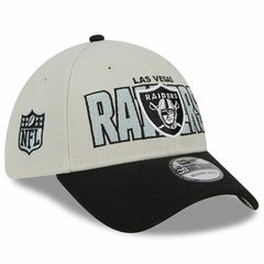 Las Vegas Raiders New Era 2023 NFL Draft 39THIRTY Flex Hat Stone/Black