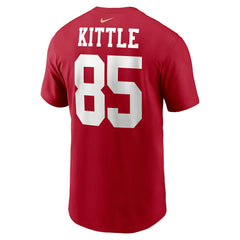George Kittle San Francisco 49ers Player Name & Number T-Shirt Scarlet