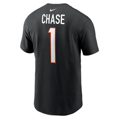Ja'Marr Chase Cincinnati Bengals Player Name & Number T-Shirt Black