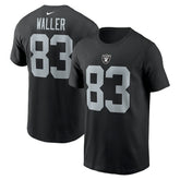 Darren Waller Las Vegas Raiders Player Name & Number T-Shirt Black